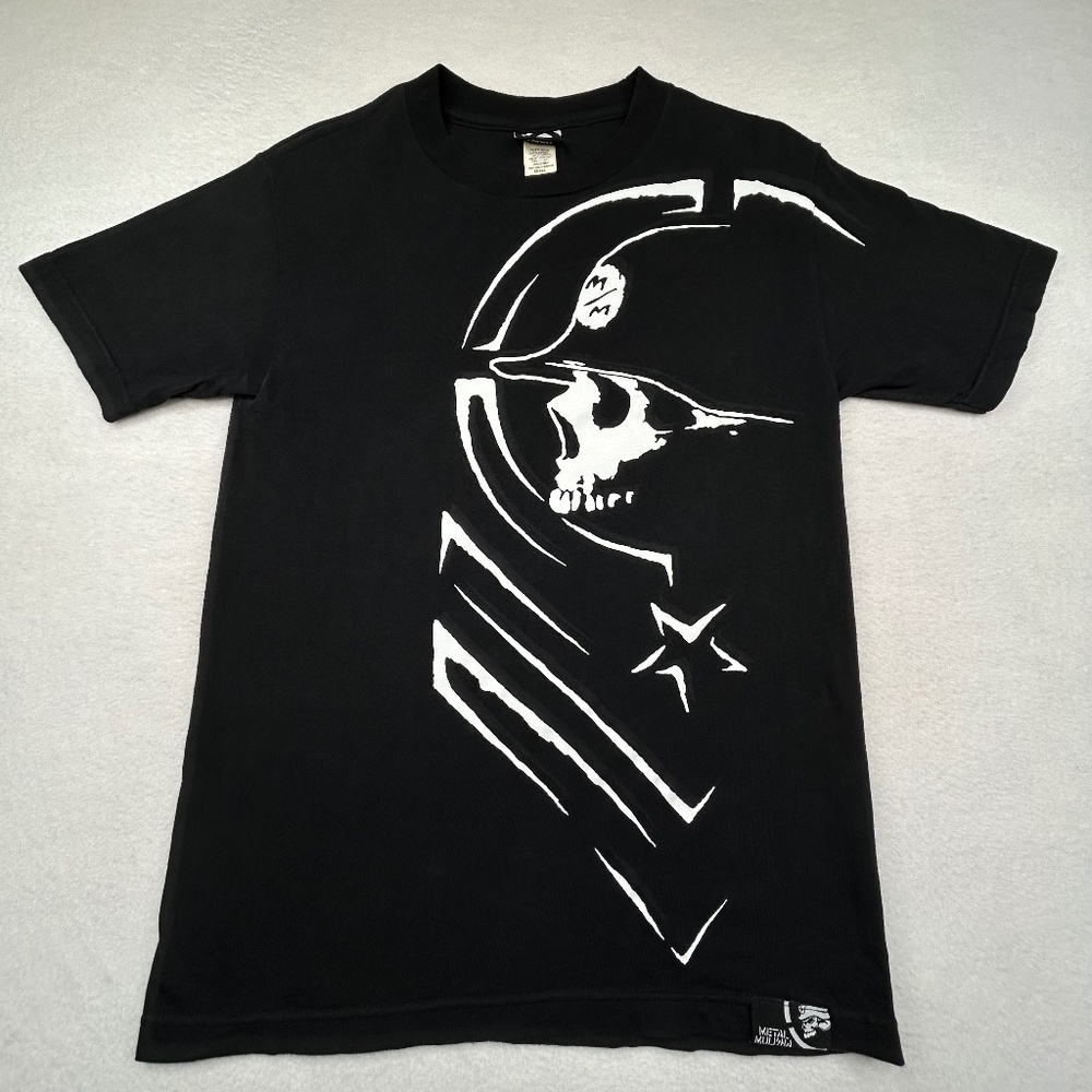 Metal Mulisha New Small Black Skull Graphic T-shirt Moto Hardcore Streetwear